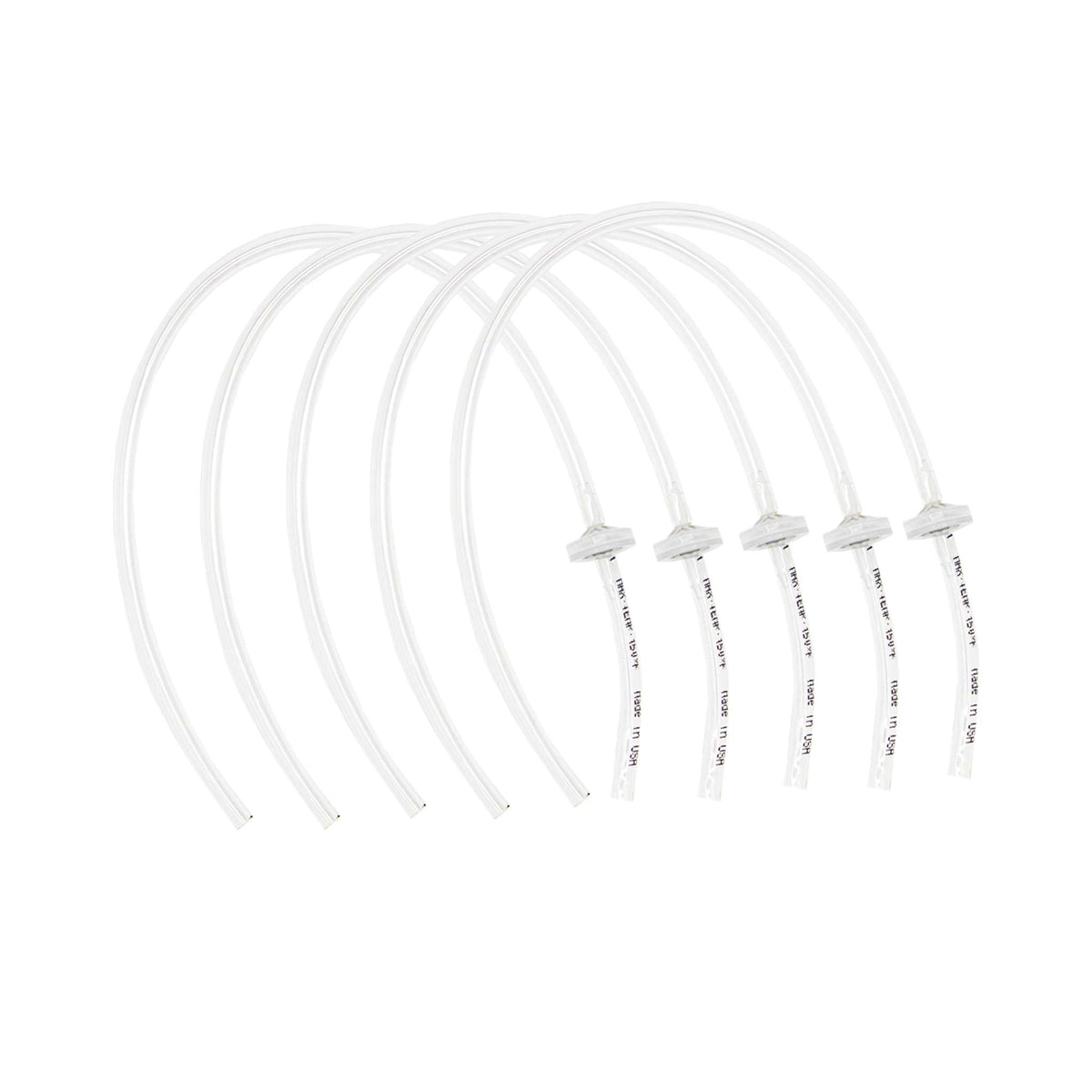 Long Pressure Tubes with Check Valve, Gravity Feed, Pack of 5