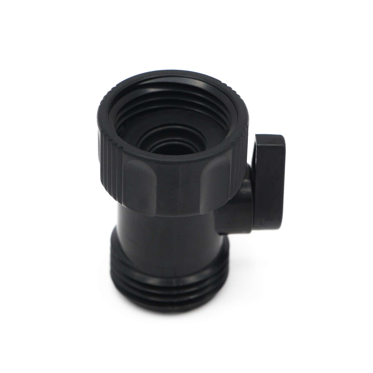 Black Fuji Spray air control valve, angled to show the side-mounted adjustment lever.
