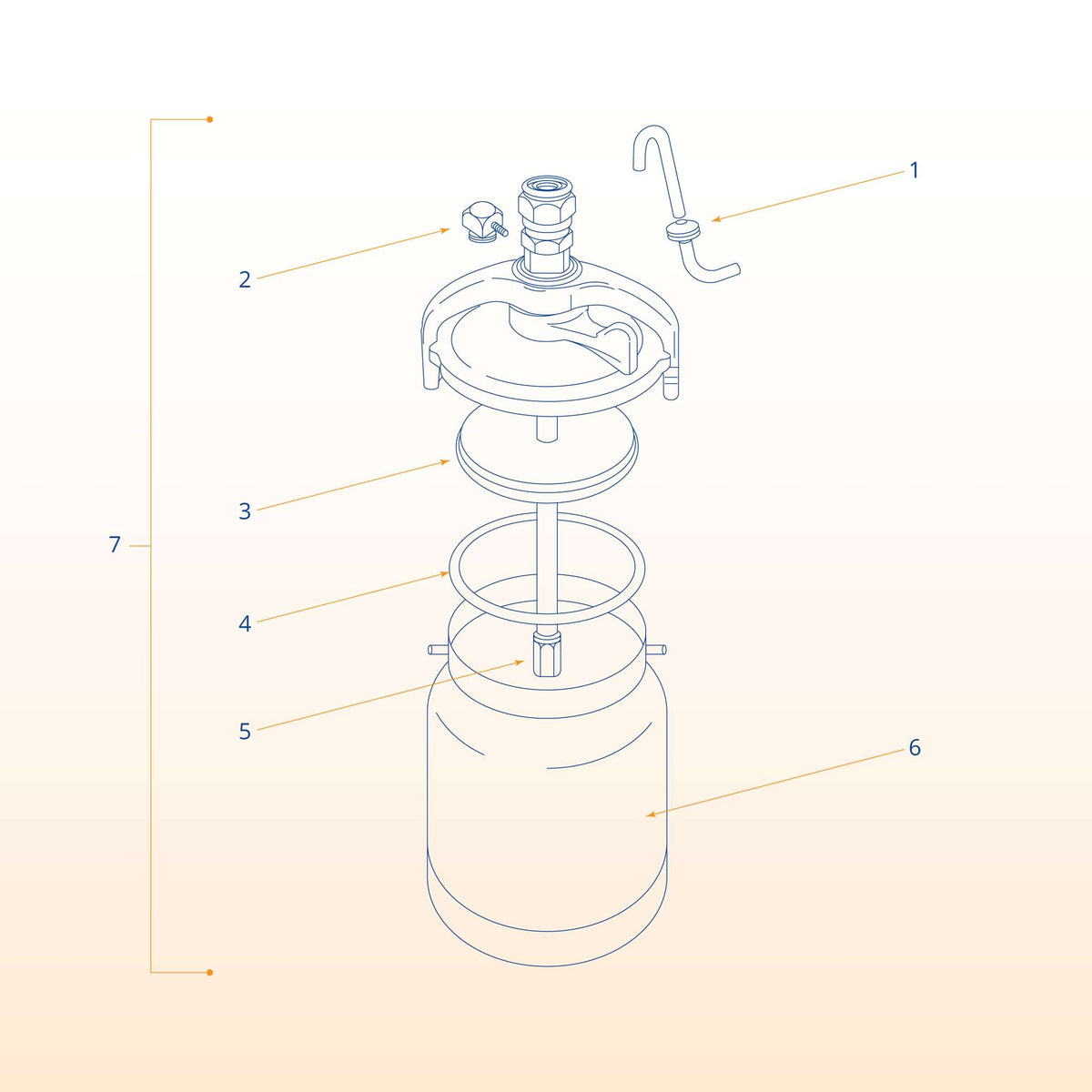 T70:  Aluminum Cup - 1 Qt.