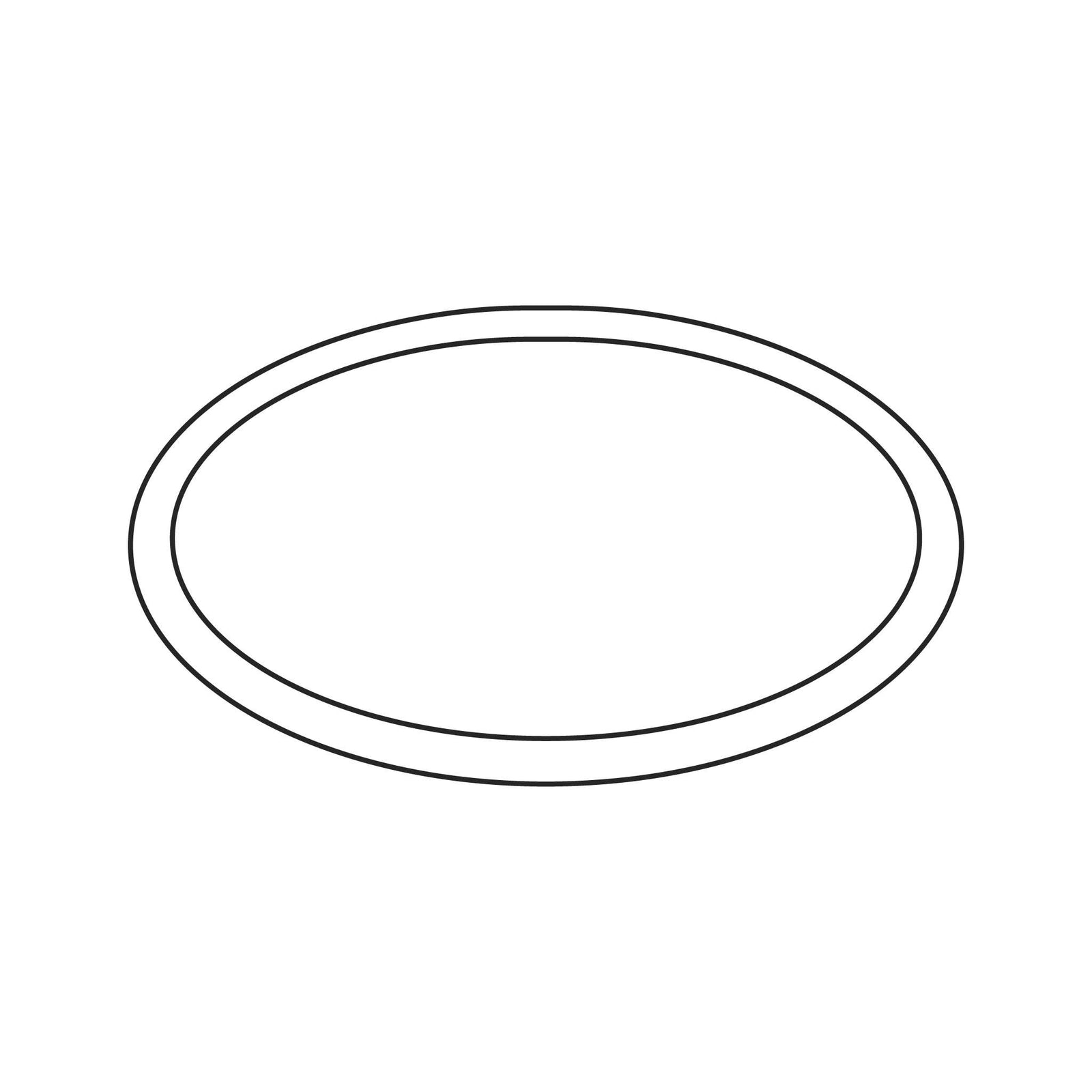 Line drawing of the Fuji Spray 1 qt bottom-feed cup gasket (2097).