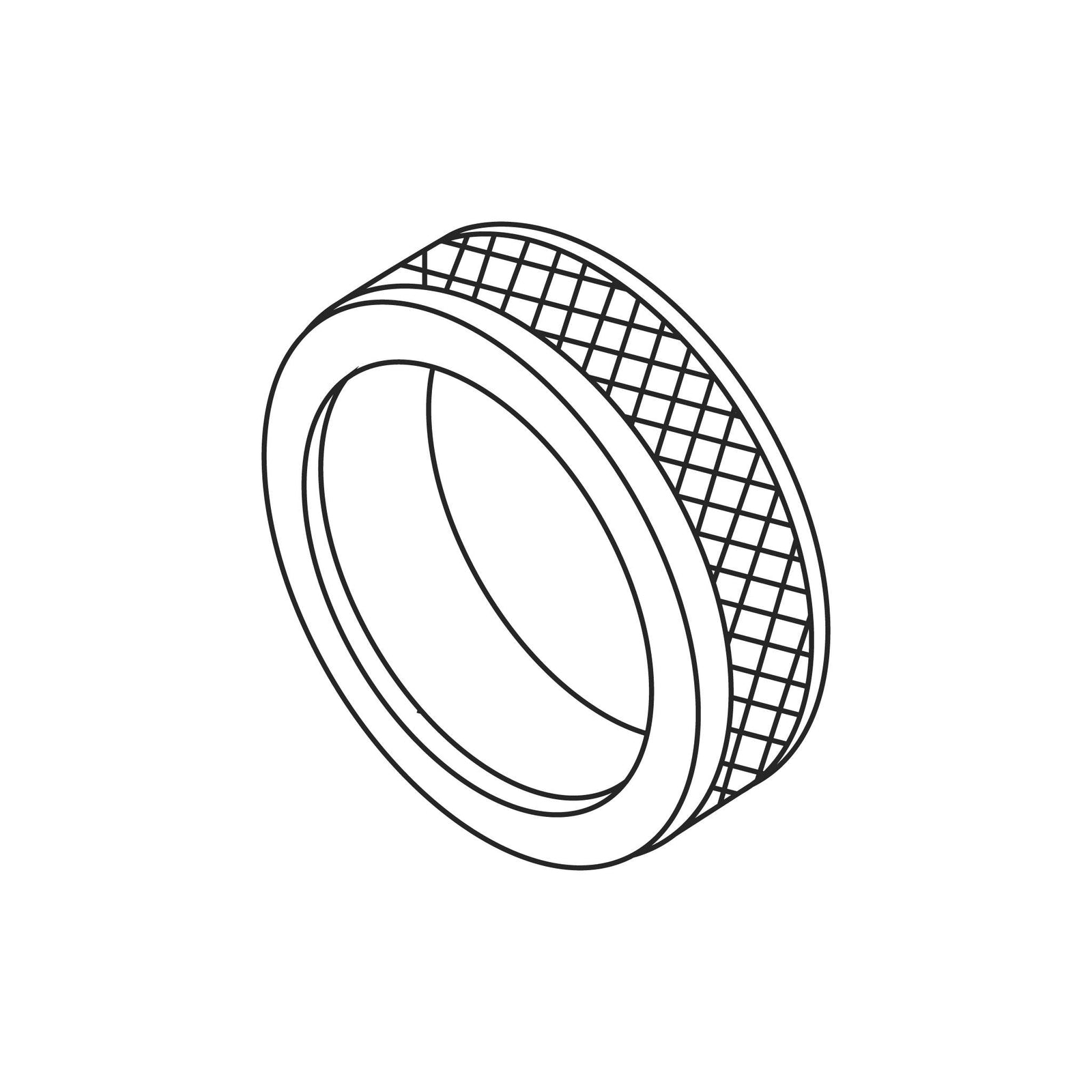 Fuji Spray M-Model Collar — line diagram.