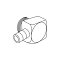 M-Model Part:  Square 90 Degree Nipple