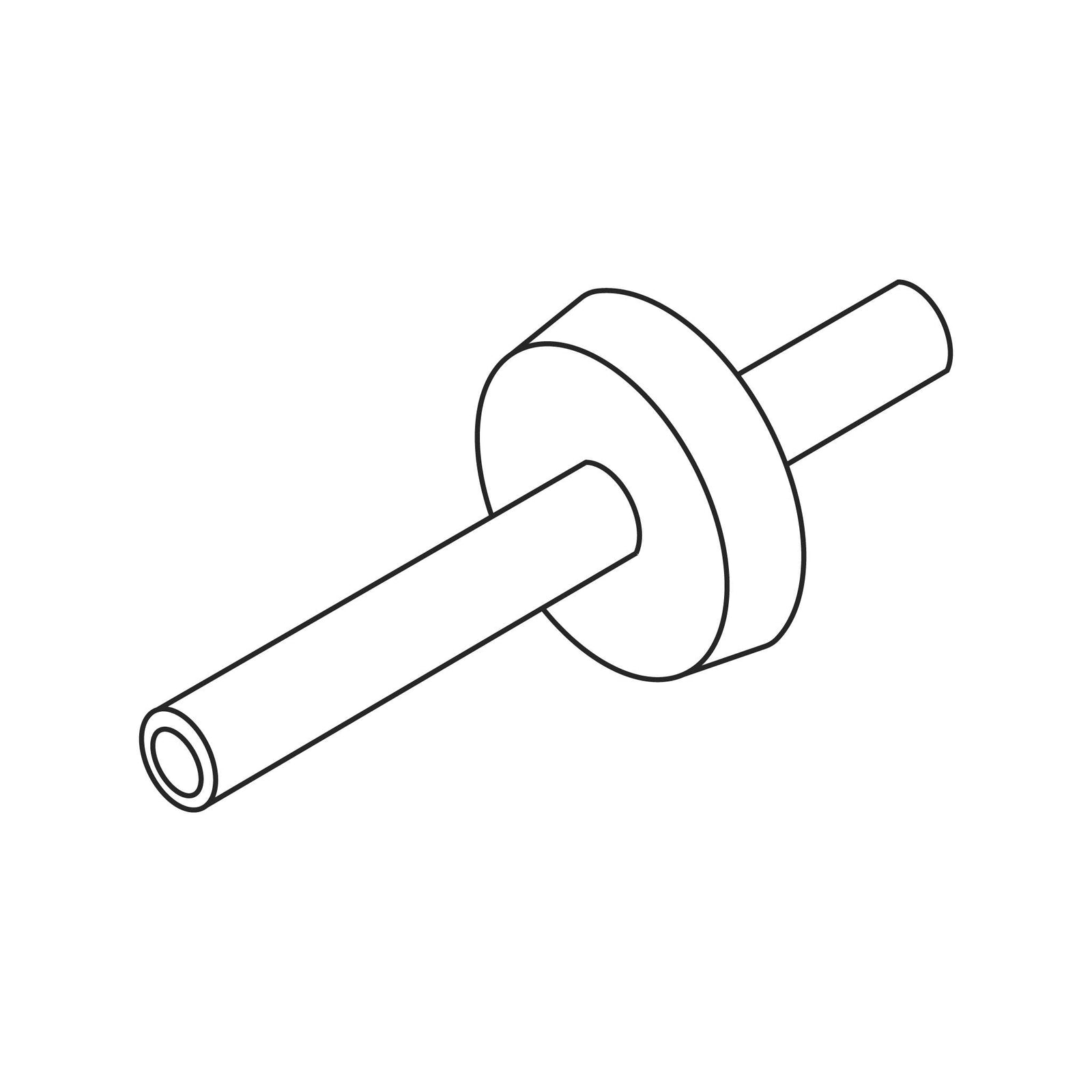Fuji Spray M-Model Spindle Valve — line diagram.