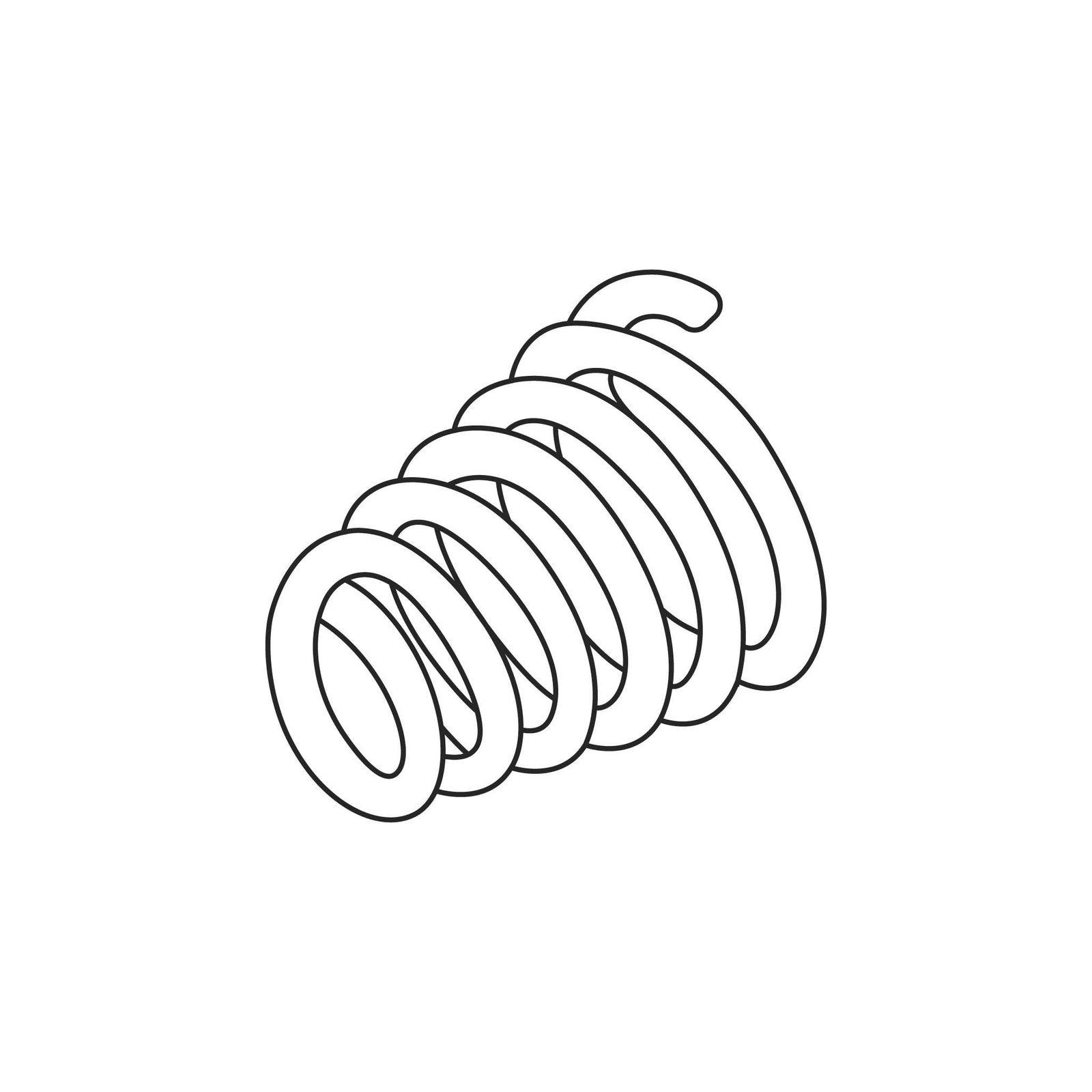 Fuji Spray M-Model Spindle Valve Spring — line diagram.