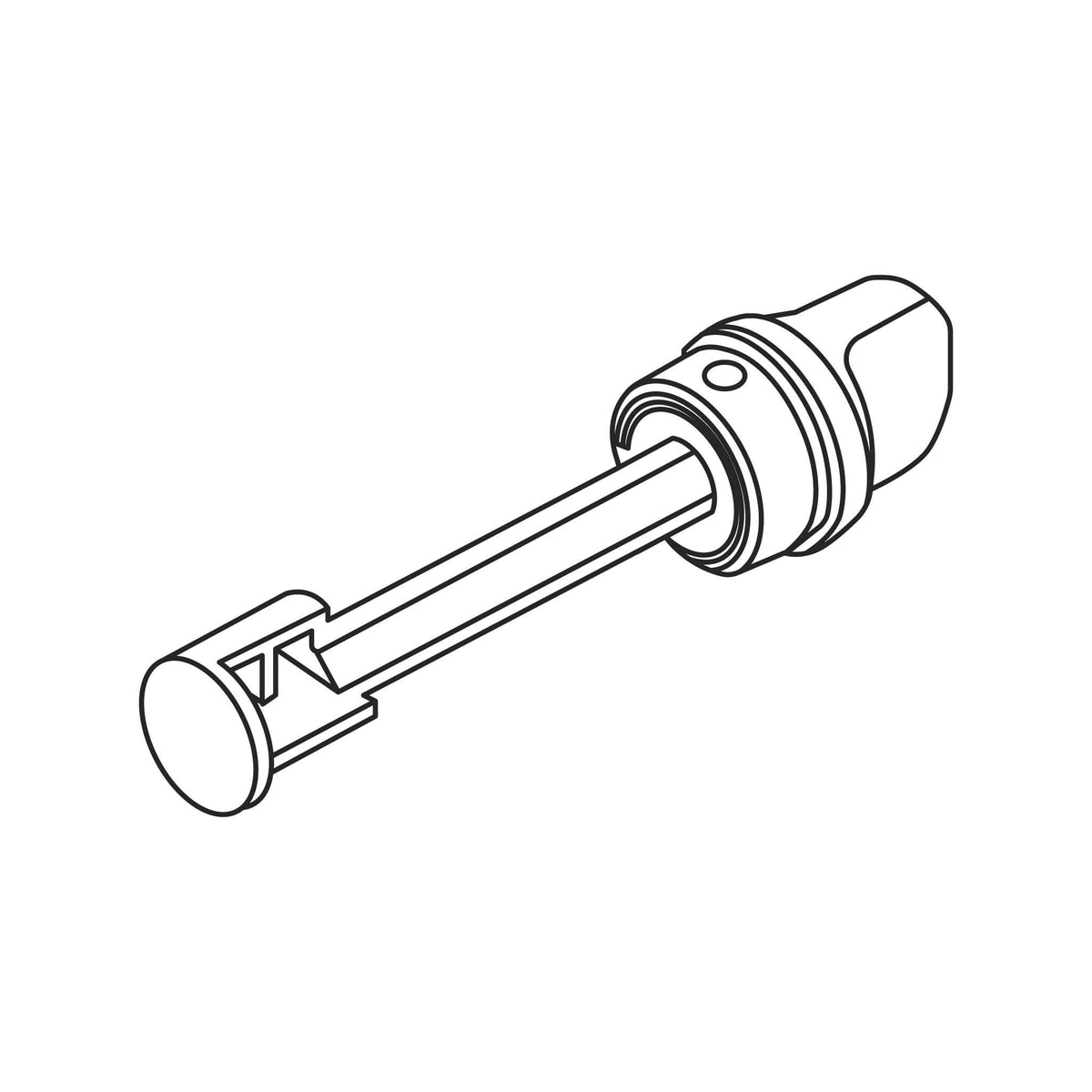 Fuji Spray M-Model Pattern Control Assembly - Black — line diagram.