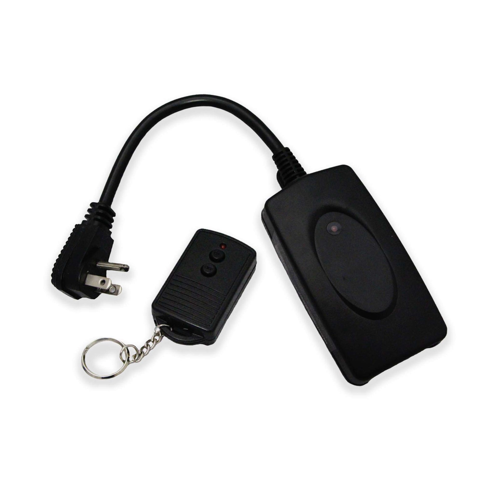 Fuji Spray wireless remote for 120 VAC turbines: plug-in receiver and keychain remote.
