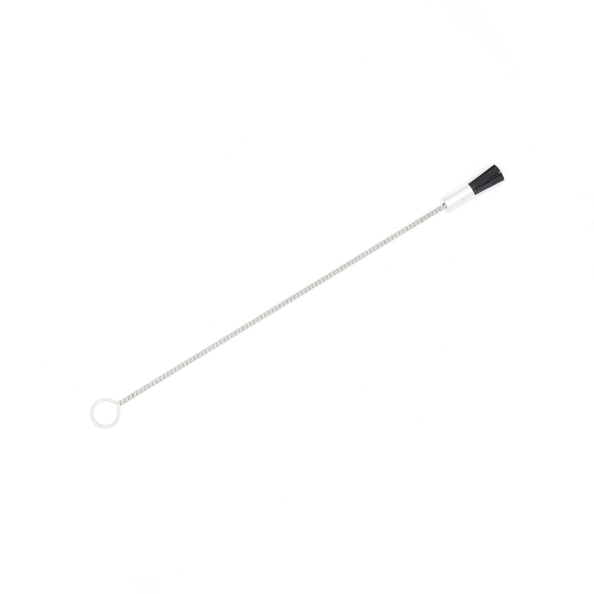 Cleaning brush with a flat black tip, from the 19-piece kit.