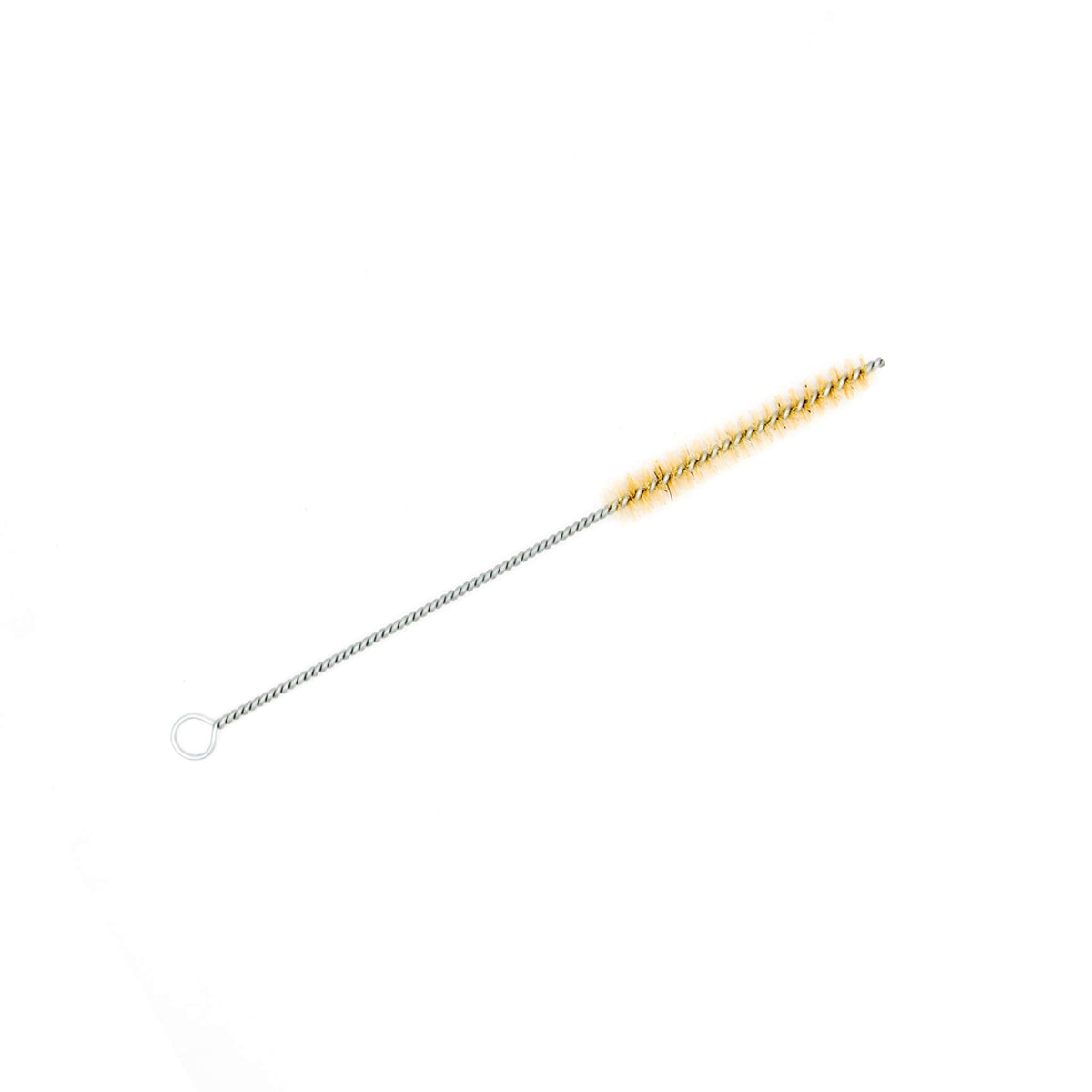 Brass-bristled cleaning brush from the 19-piece kit.