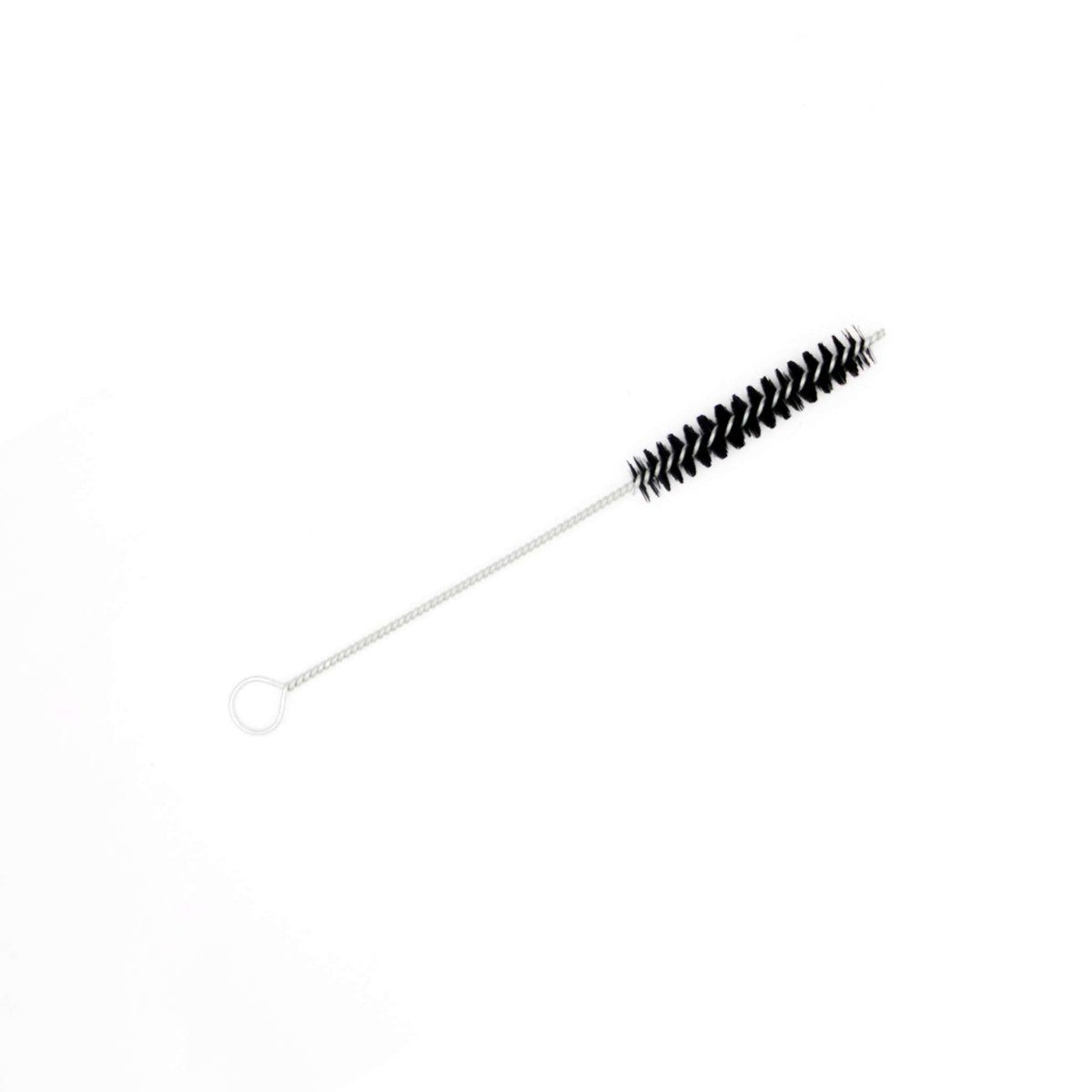 Fine white-bristled cleaning brush from the 19-piece kit.
