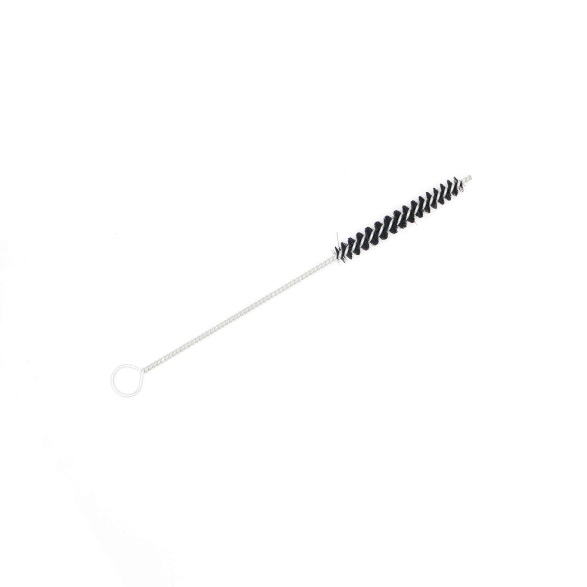 Black-bristled cleaning brush from the 19-piece kit.