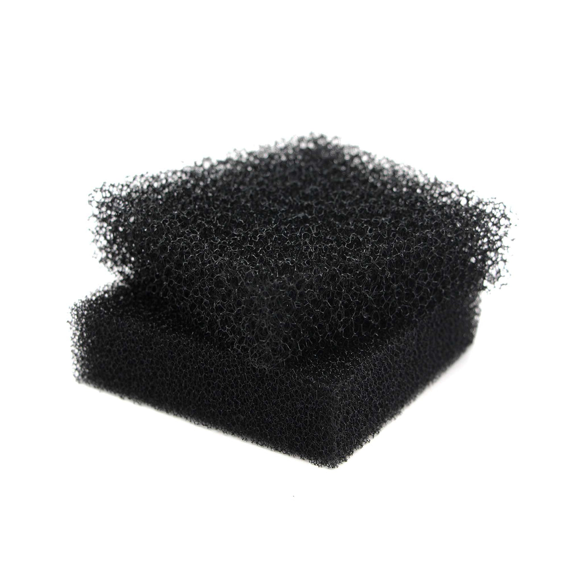 Two square foam turbine filters for Semi-PRO 2 and Hobby-PRO 2 turbines, stacked to show the coarse and fine layers.