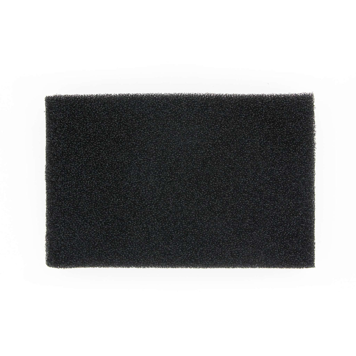 Black foam turbine filter for Q4 and Q5 Platinum turbines, shown flat from the front.