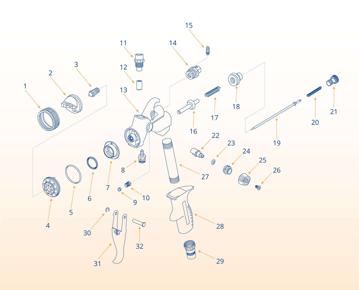 T-Model Part:  Needle Packing Nut