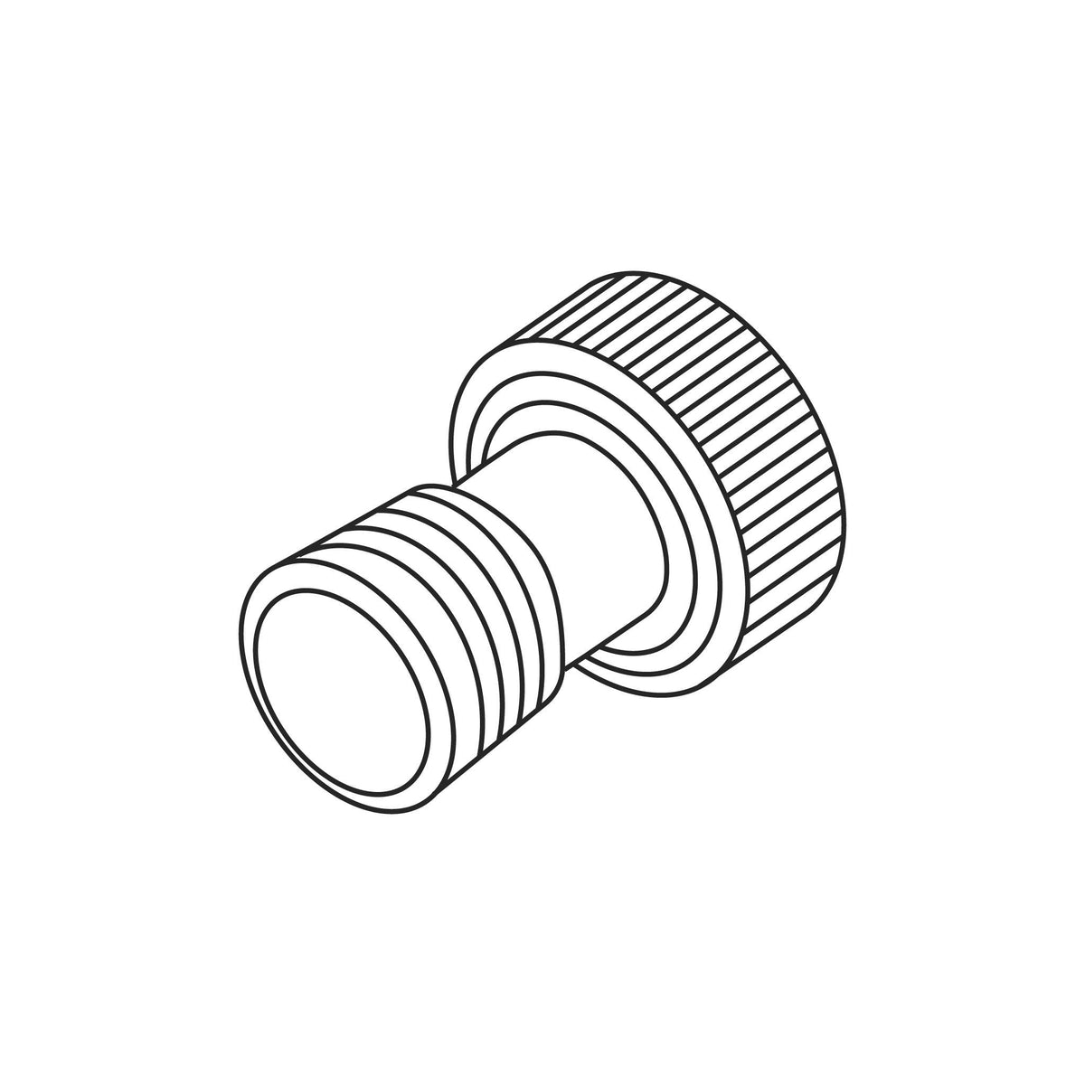 Fuji Spray T-Model Fluid Control Knob — line diagram.