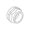T-Model Part: Control Knob Nut