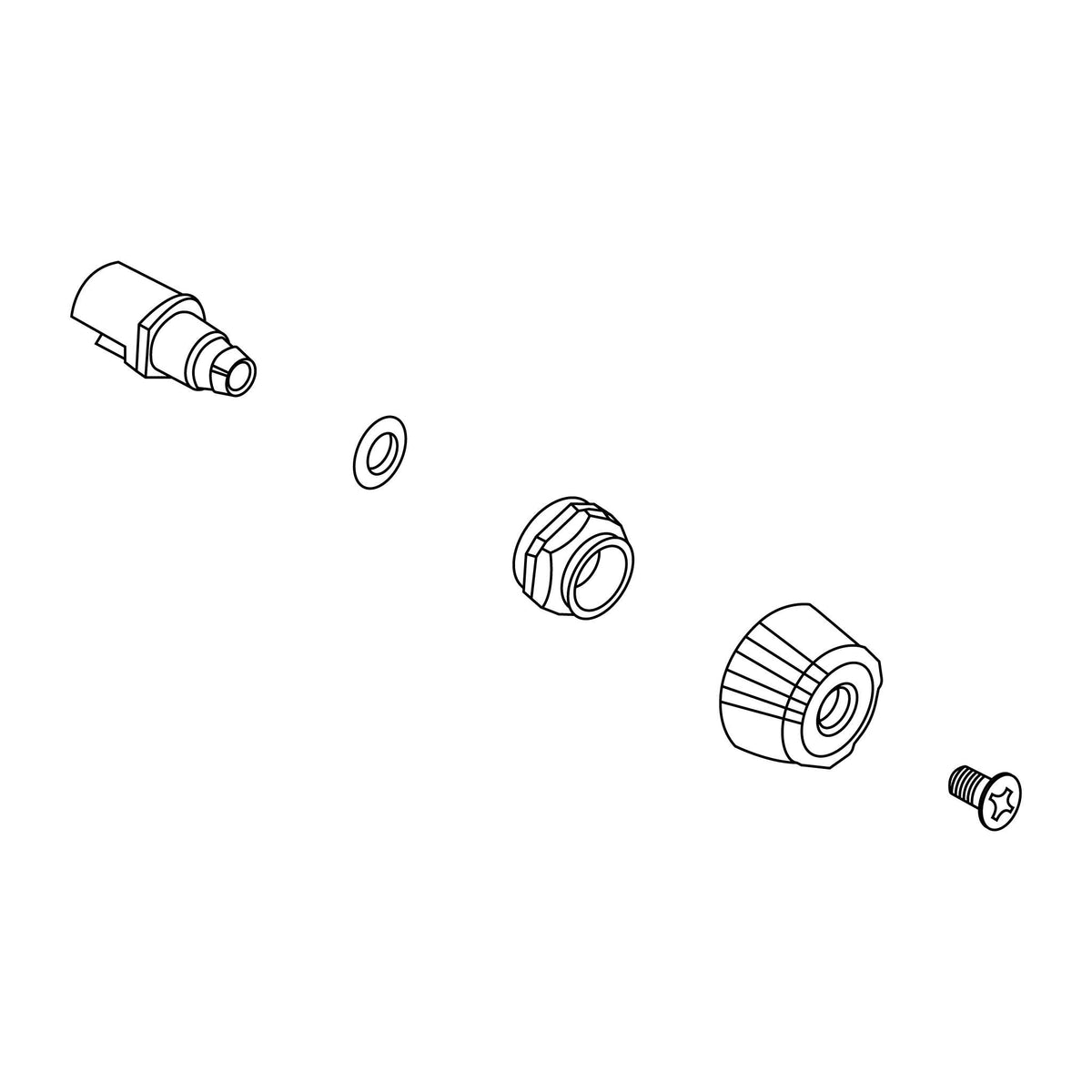 Fuji Spray T-Model Pattern Control Assembly — line diagram.