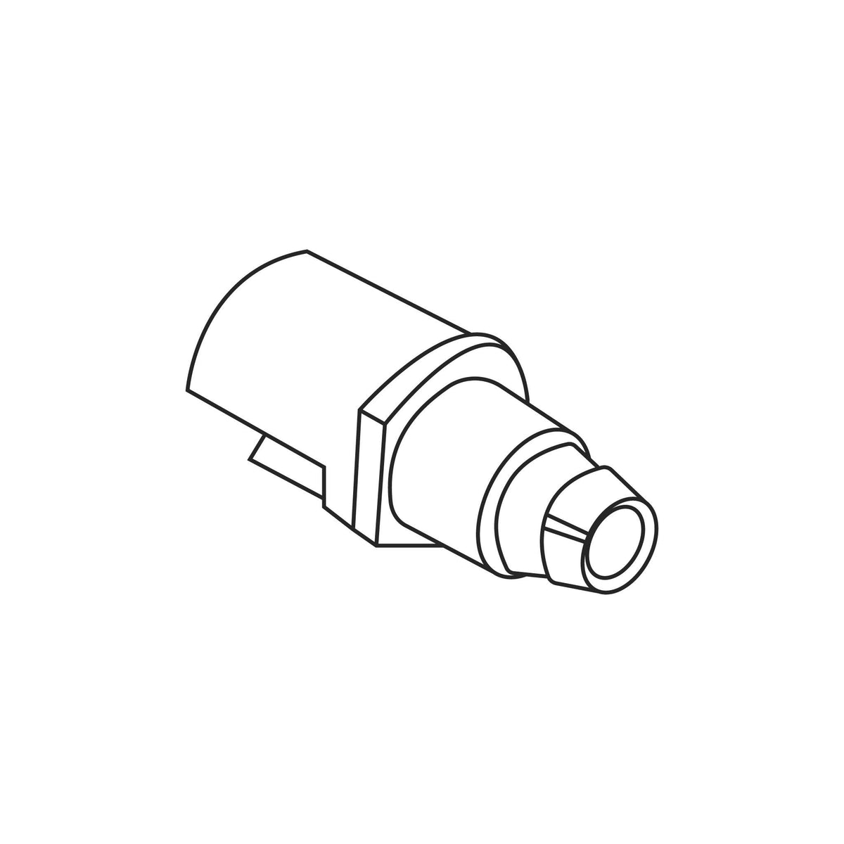 Fuji Spray T-Model Air Deflector — line diagram.