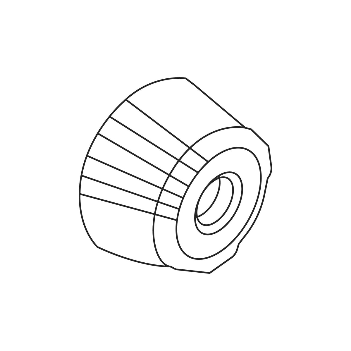 Fuji Spray T-Model Pattern Control Knob — line diagram.