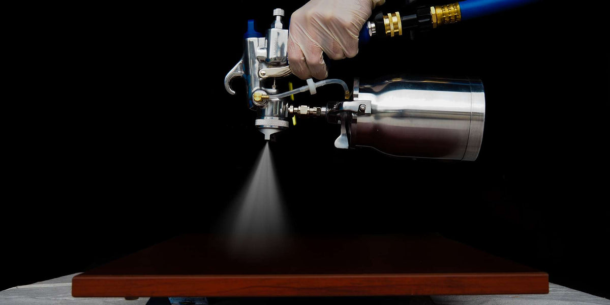 M-Model HVLP Bottom Feed Spray Gun – 1.3 mm Air Cap Set