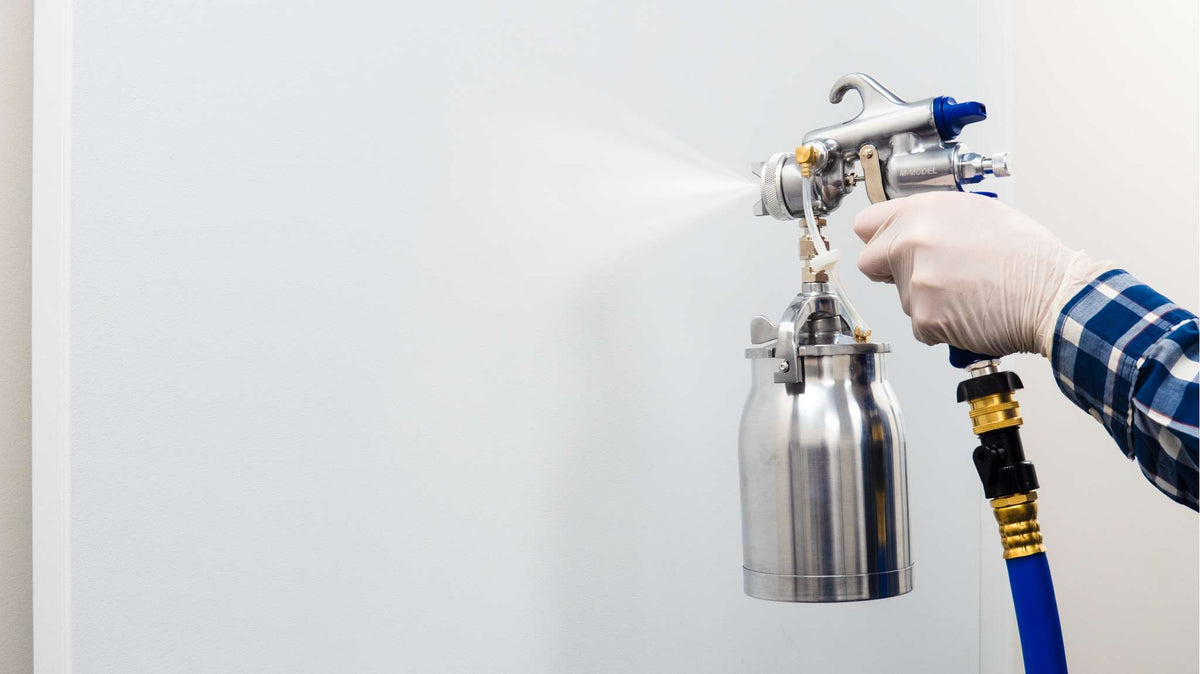 M-Model HVLP Bottom Feed Spray Gun – 1.3 mm Air Cap Set