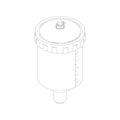 T75G: Cup Assembly - 600cc Nylon
