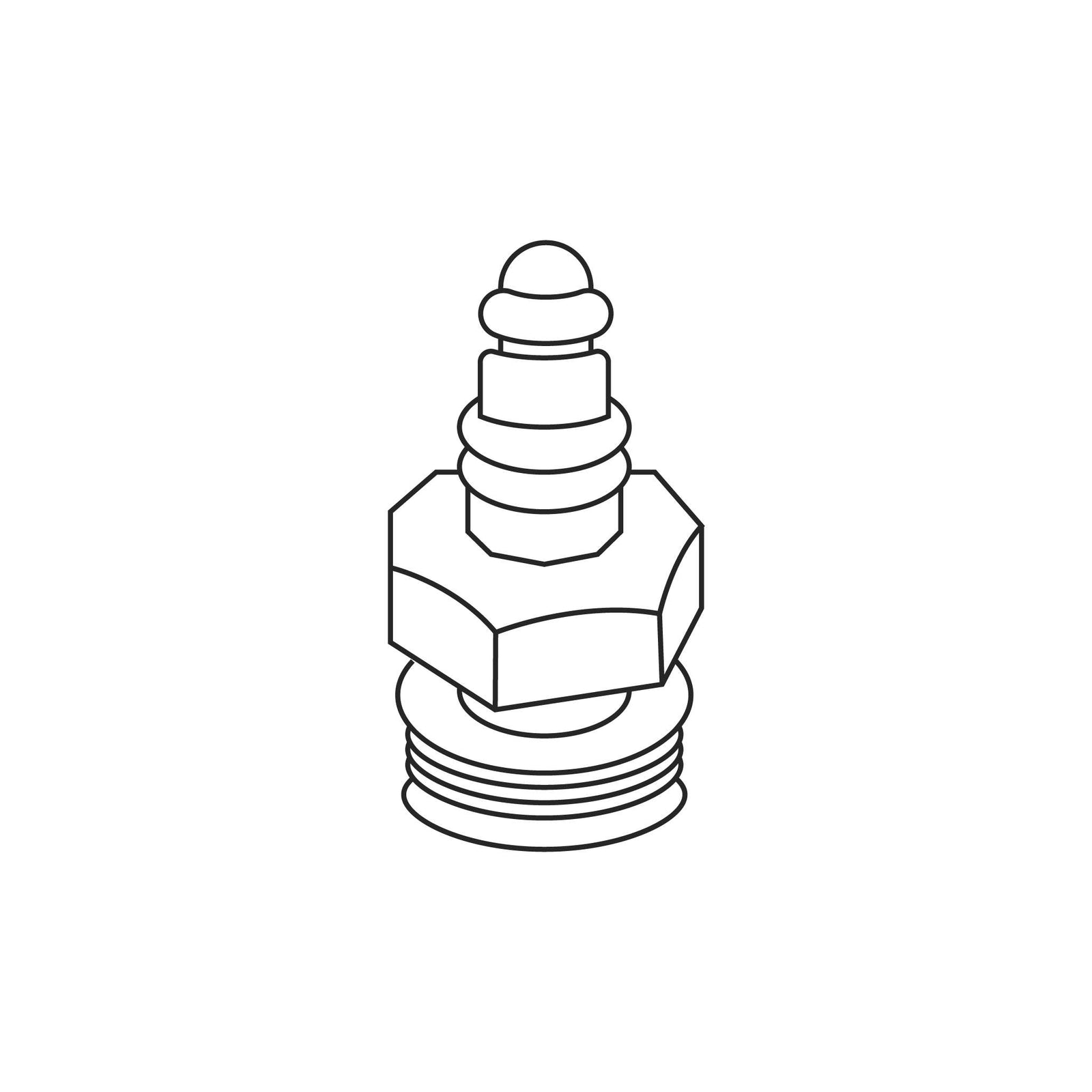 Fuji Spray T-Model Fluid Coupler (T70) — line diagram.