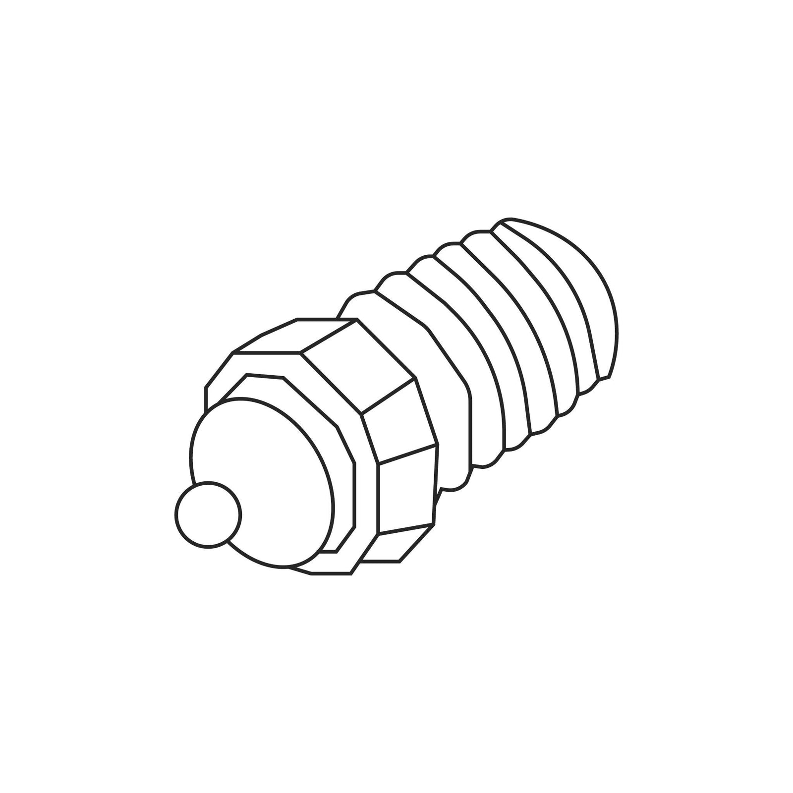 Fuji Spray T-Model Fluid Nozzle — line diagram.