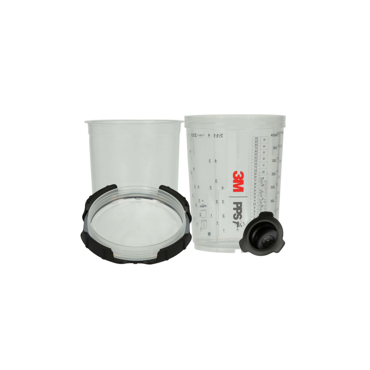 3M PPS 2.0 Cup Kit - Midi 400 ml, 50 Lids & Liners